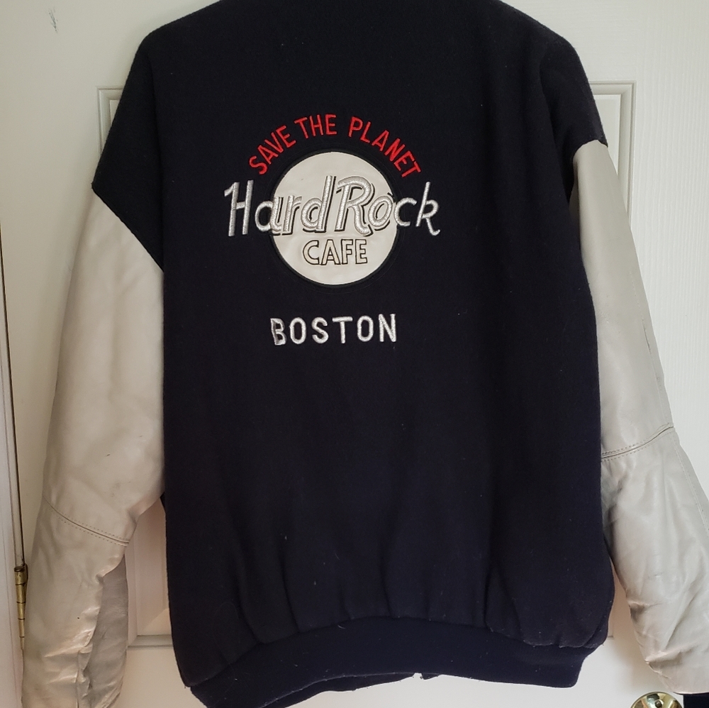 Vintage Hard Rock BOSTON Letterman Jacket